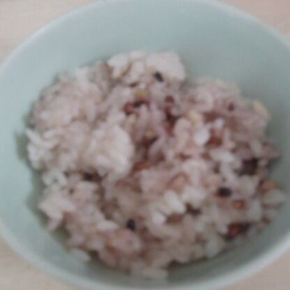 雑穀米は健康にも良く、おいしいですね。お酒を入れて味わい深くなりました。